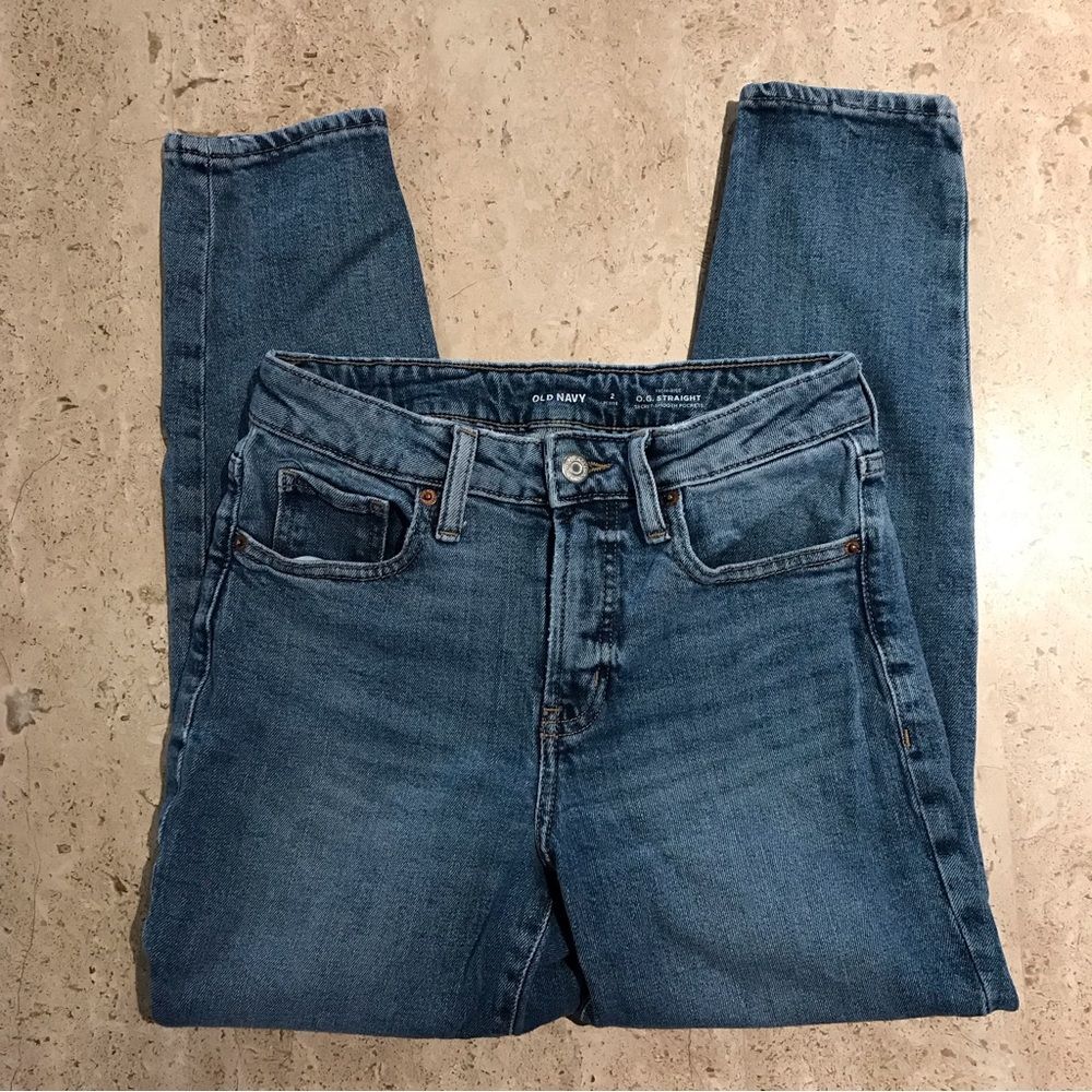 Old Navy High Rise O.G. Straight Leg Jeans Size 2 Petite